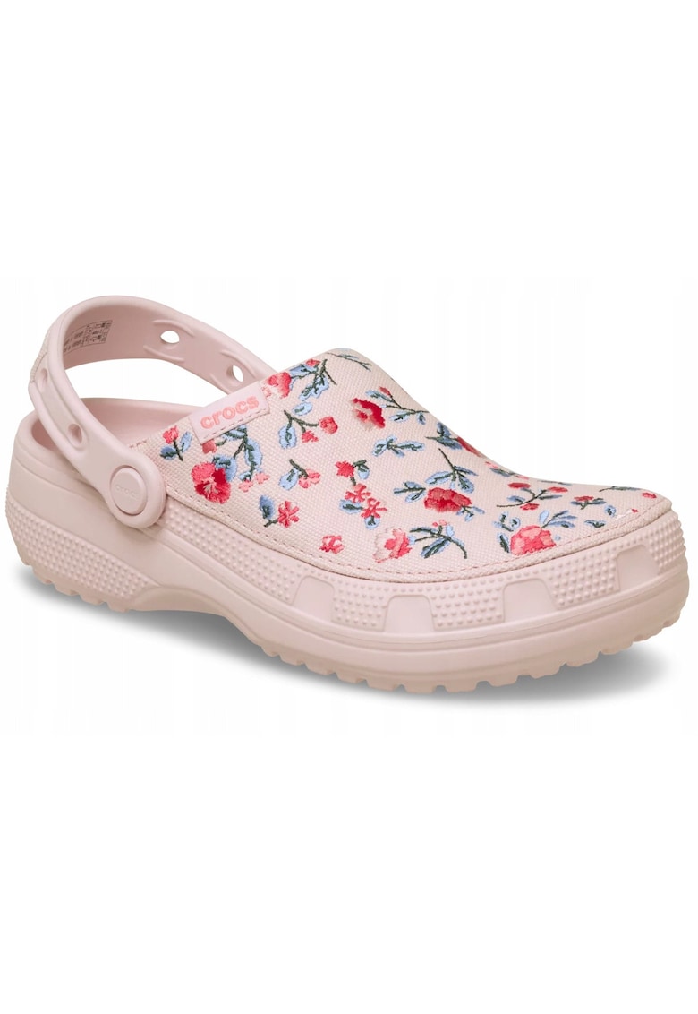 Femei - Saboti - Classic Crafted Floral Clog 212878 - roz Cotton Candy - Roz