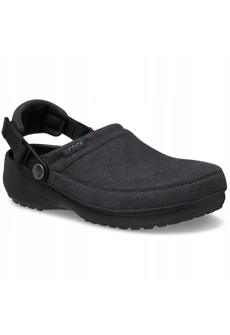 Femei - Saboti - Classic Crafted Vegan Suede Clog 211930 - Negru - Negru