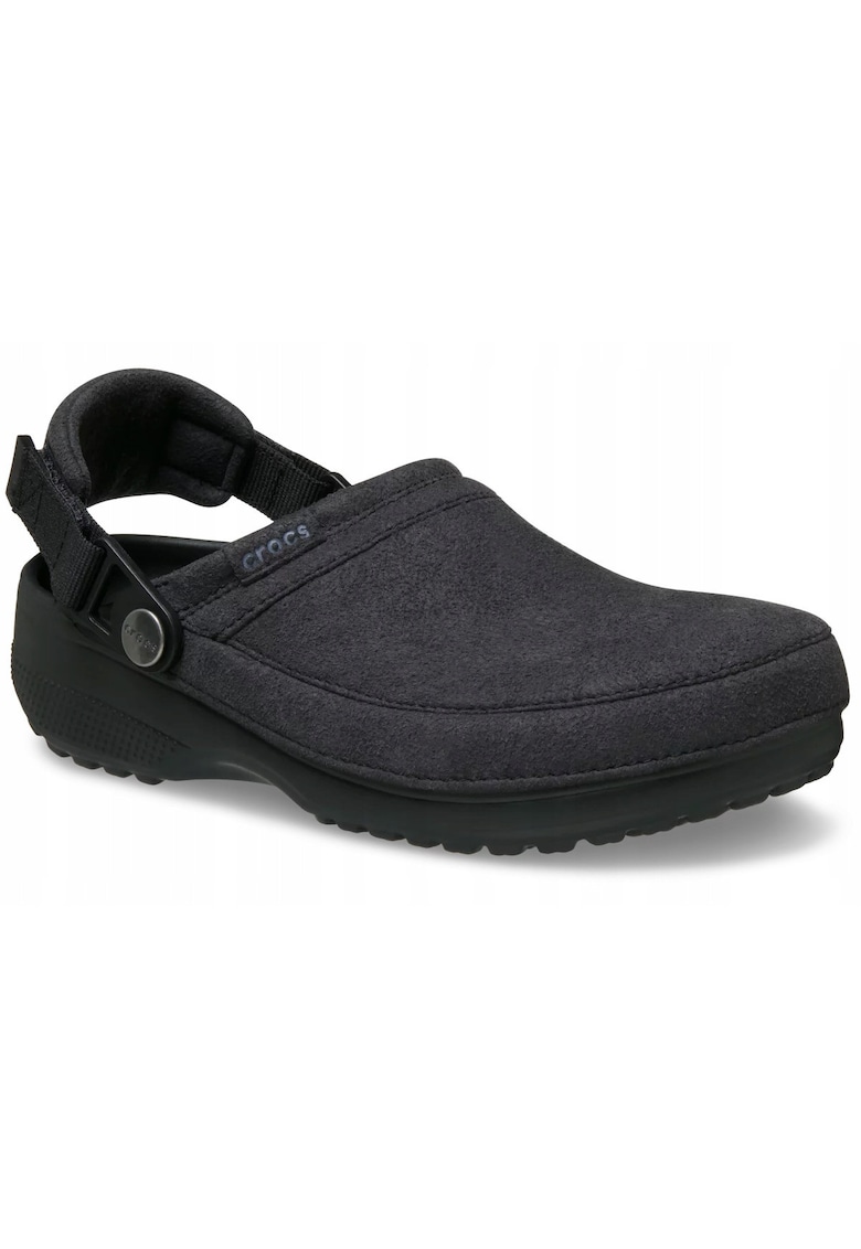 Femei - Saboti - Classic Crafted Vegan Suede Clog 211930 - Negru - Negru
