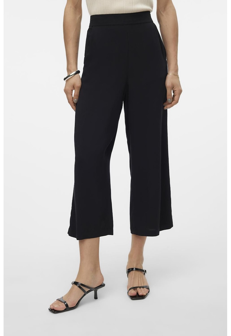 Pantaloni cu croiala ampla - Negru