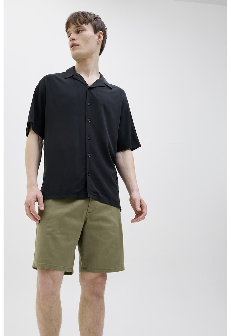 Pantaloni scurti cu talie medie - Verde -