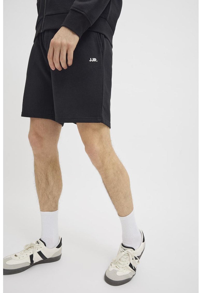 Pantaloni scurti cu talie medie - Negru