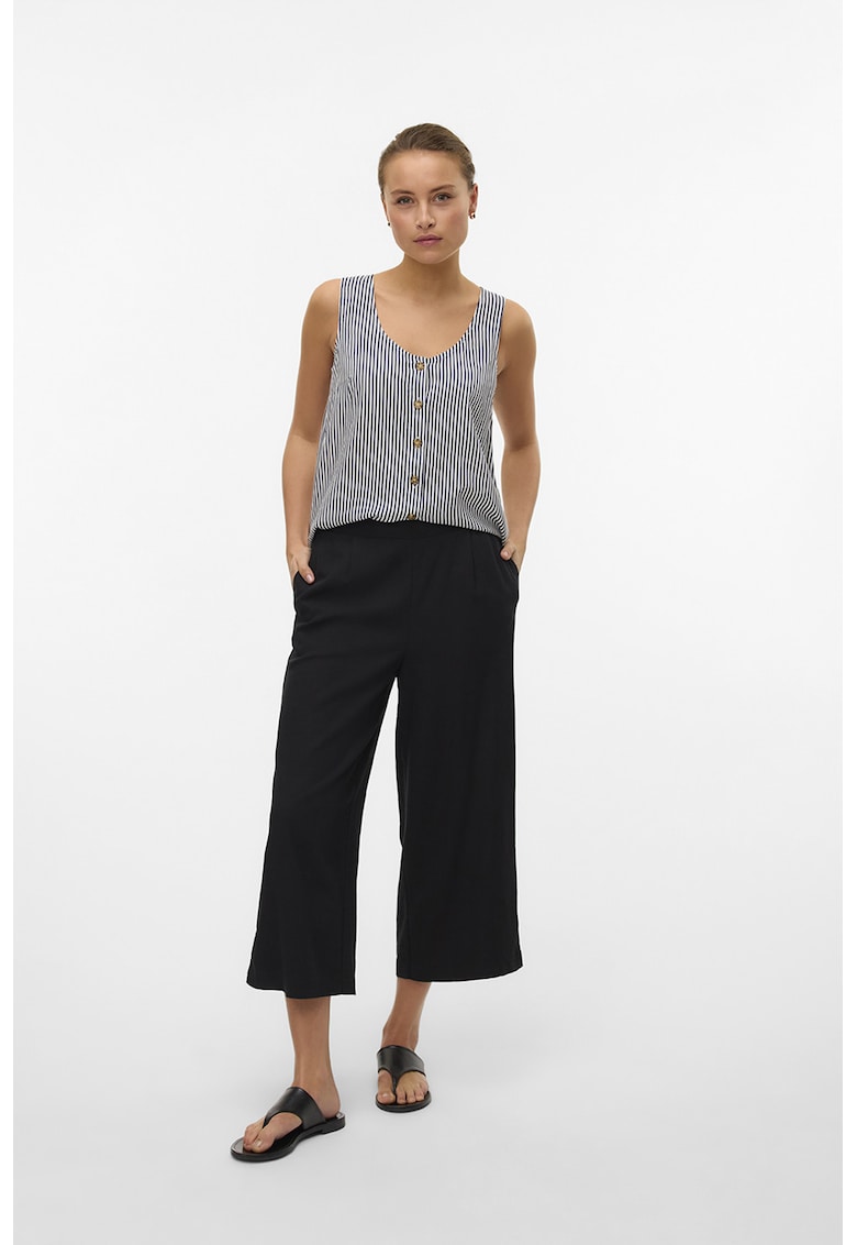 Pantaloni ampli - Negru -
