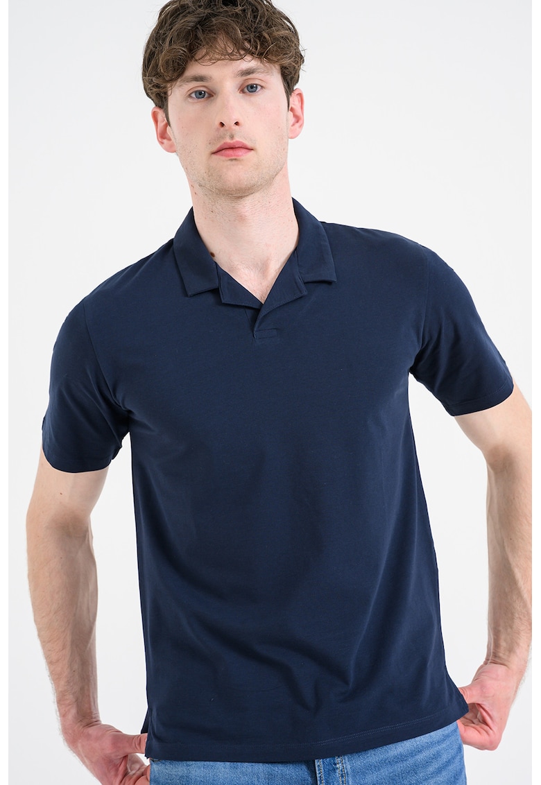 Tricou polo cu croiala regular-fit Resort - Bleumarin