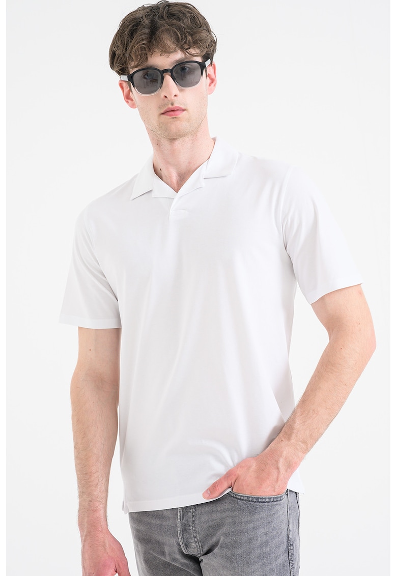 Tricou polo cu croiala regular-fit Resort - Alb optic