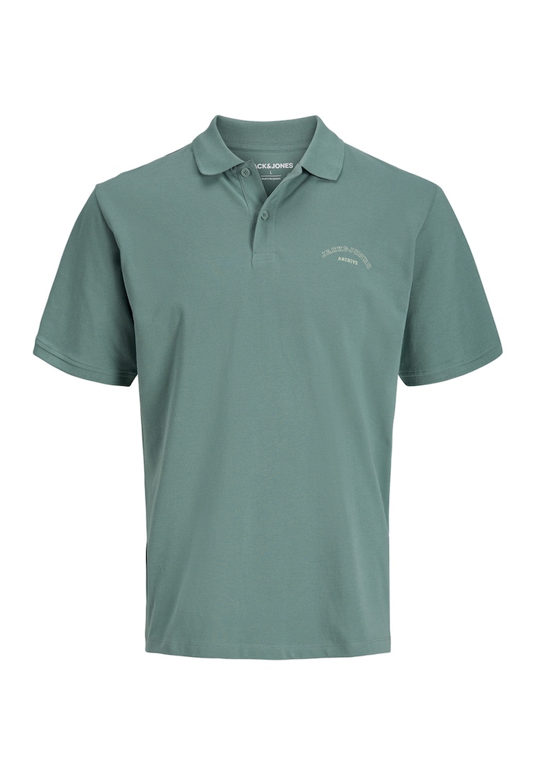 Tricou polo de bumbac organic College - Verde