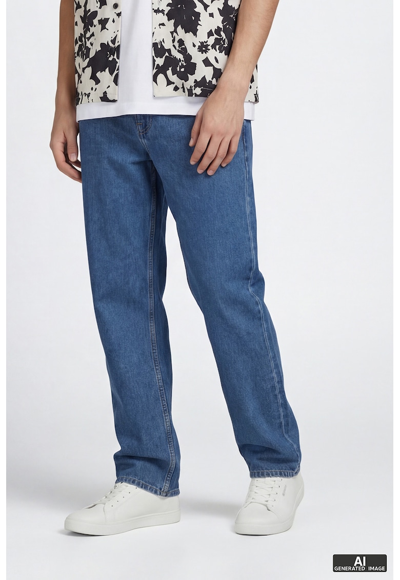 Blugi relaxed fit - Albastru