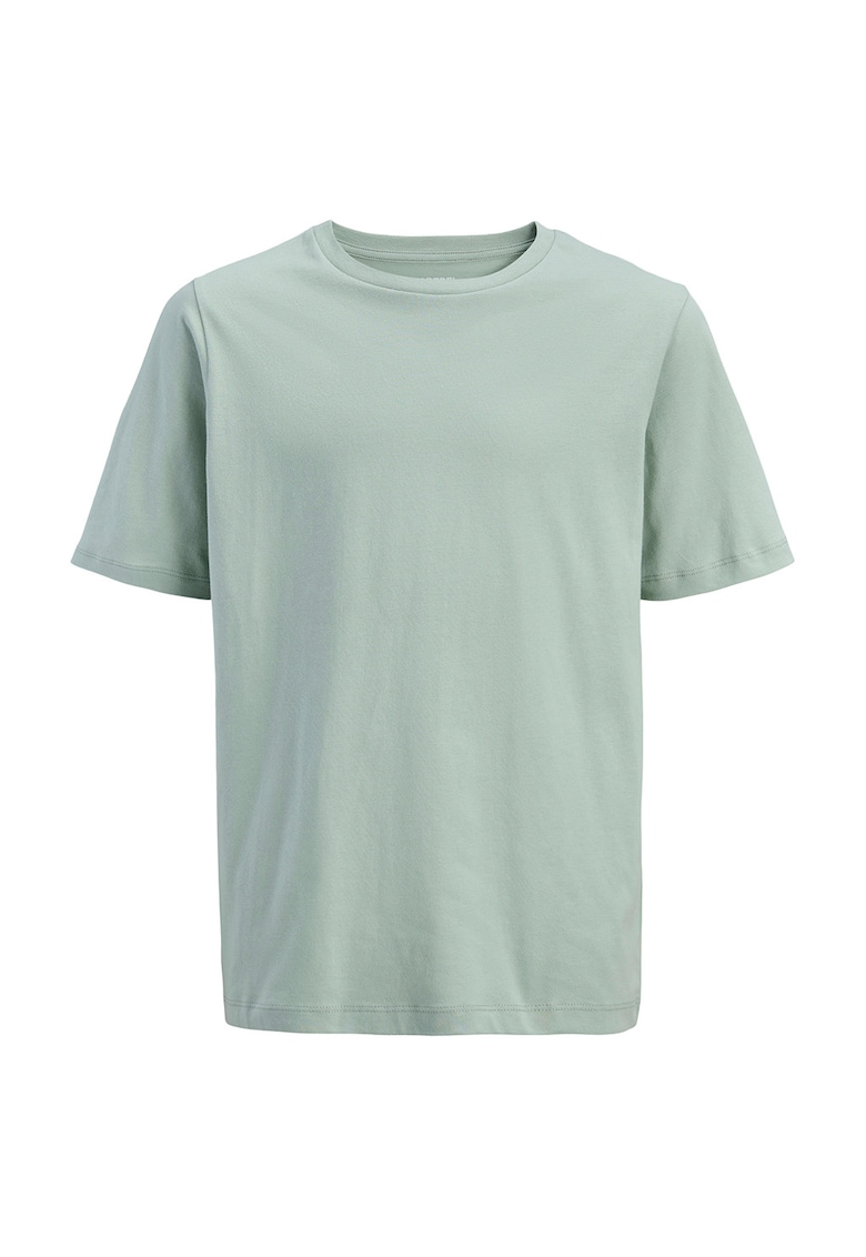 Tricou din bumbac cu imprimeu floral - Verde pal