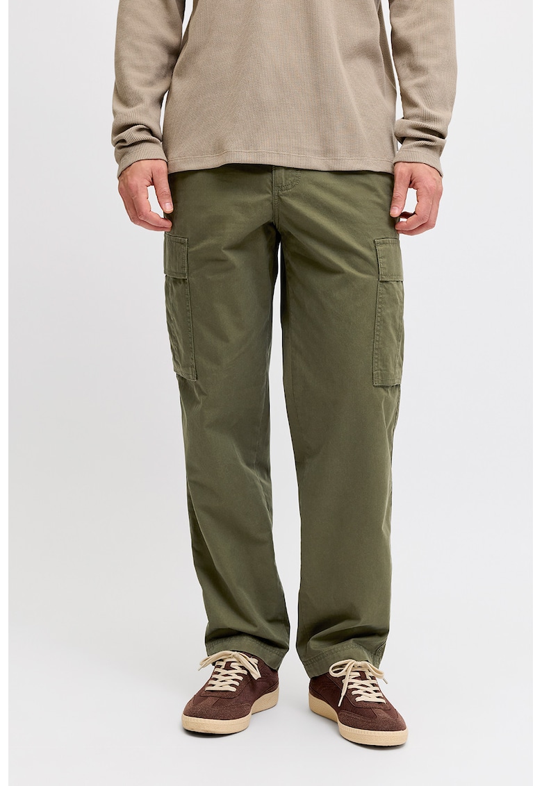 Pantaloni cargo relaxed fit - Verde masliniu