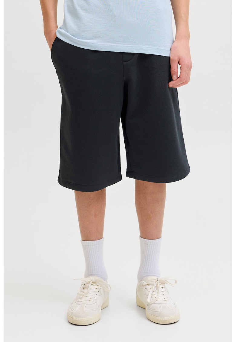 Pantaloni scurti de trening cu buzunare - Negru