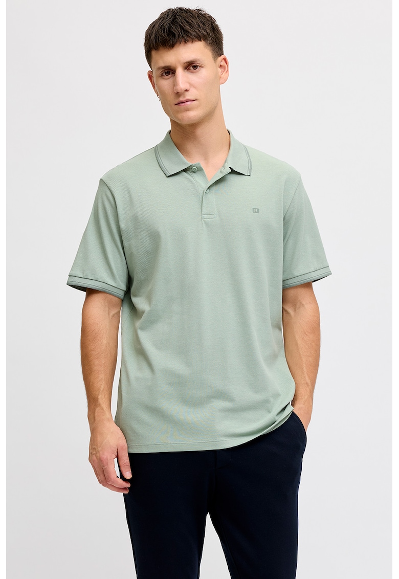 Tricou polo regular fit - Verde pal -
