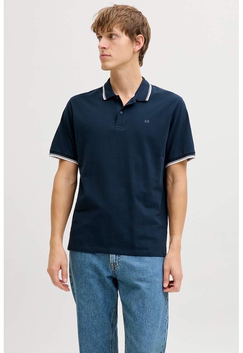 Tricou polo regular fit - Bleumarin -