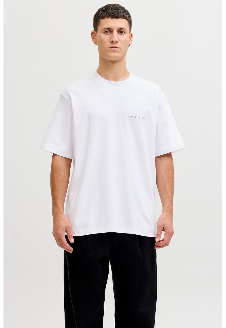 Tricou lejer din amestec de bumbac organic - Alb optic
