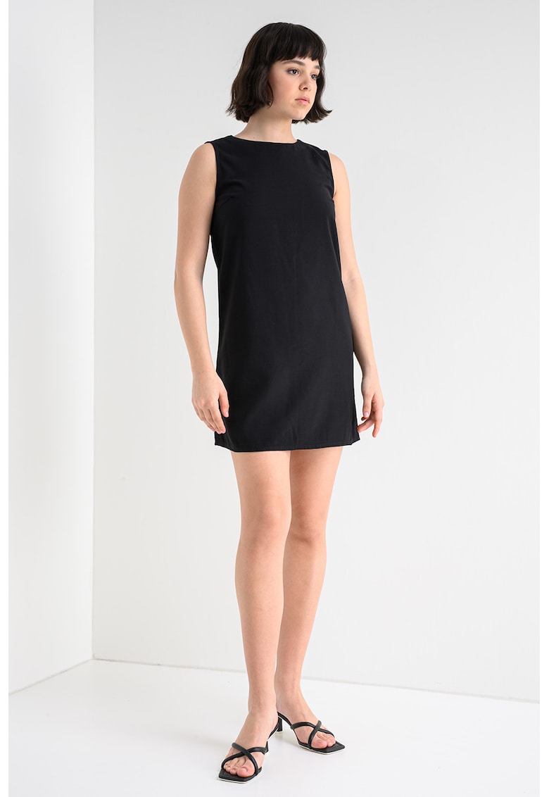 Rochie mini fara maneci - Negru