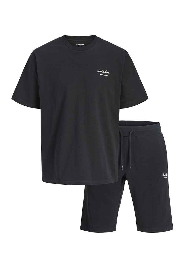 Set de pantaloni scurti si tricou - 2 piese - Albastru inchis