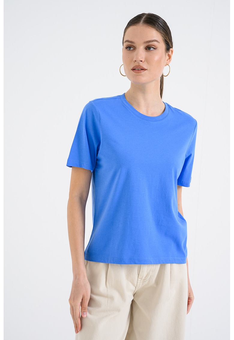 Tricou lejer din bumbac organic - Turcoaz