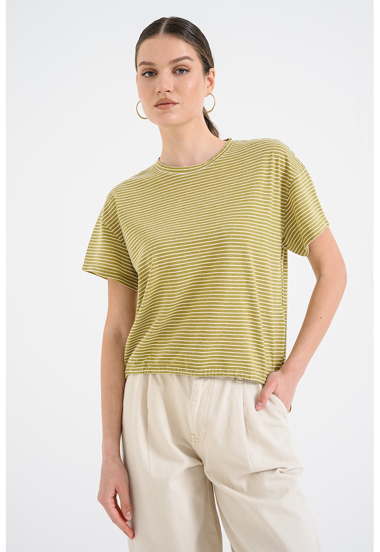 Tricou cu terminatie cu snur Cristy - Kaki
