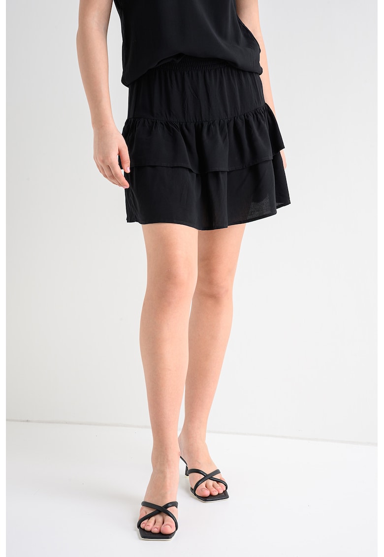 Fusta mini stratificata - Negru