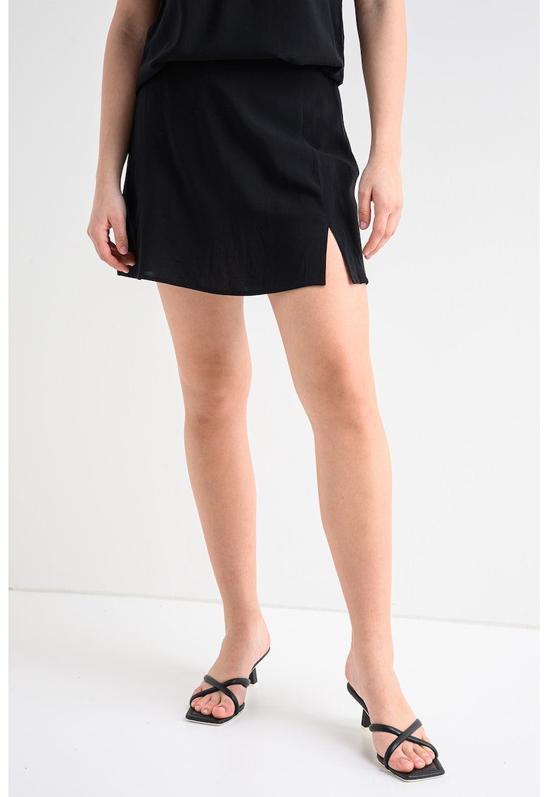 Fusta cu slit lateral - Negru