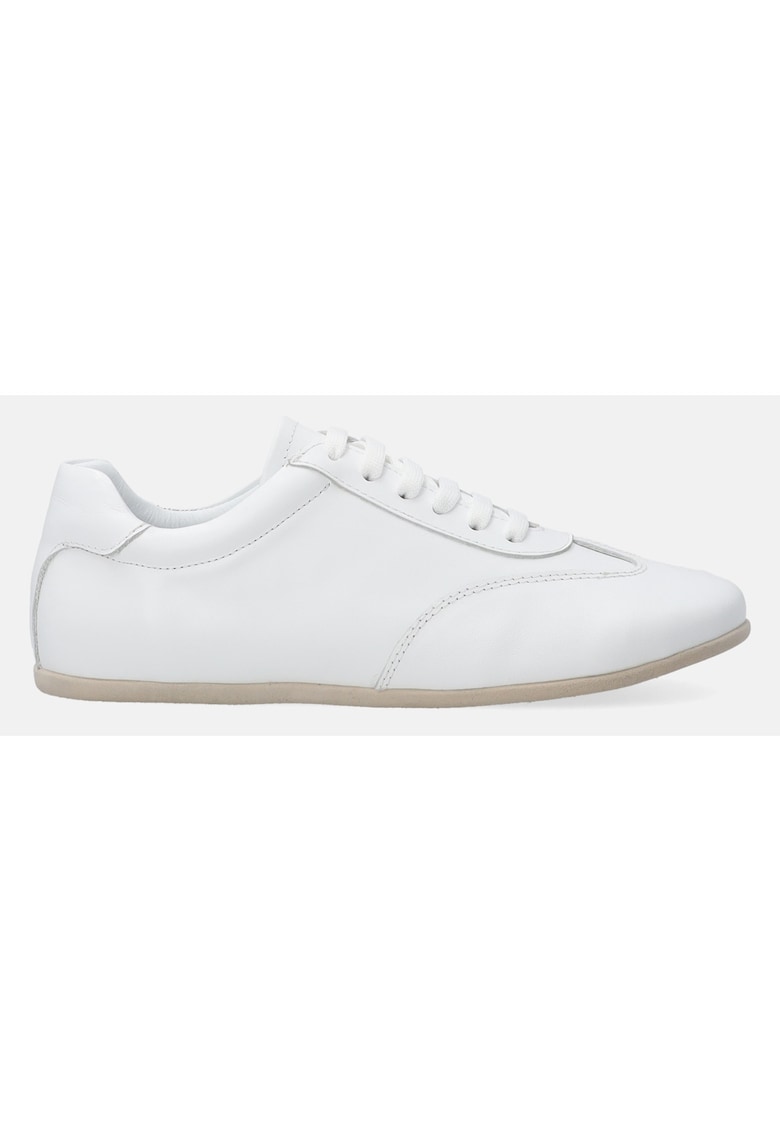 Pantofi sport low-cut uni din piele