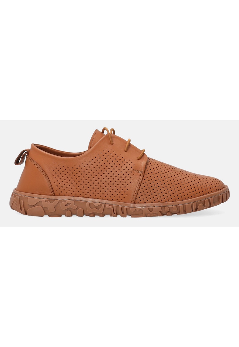 Pantofi sport din piele cu model perforat