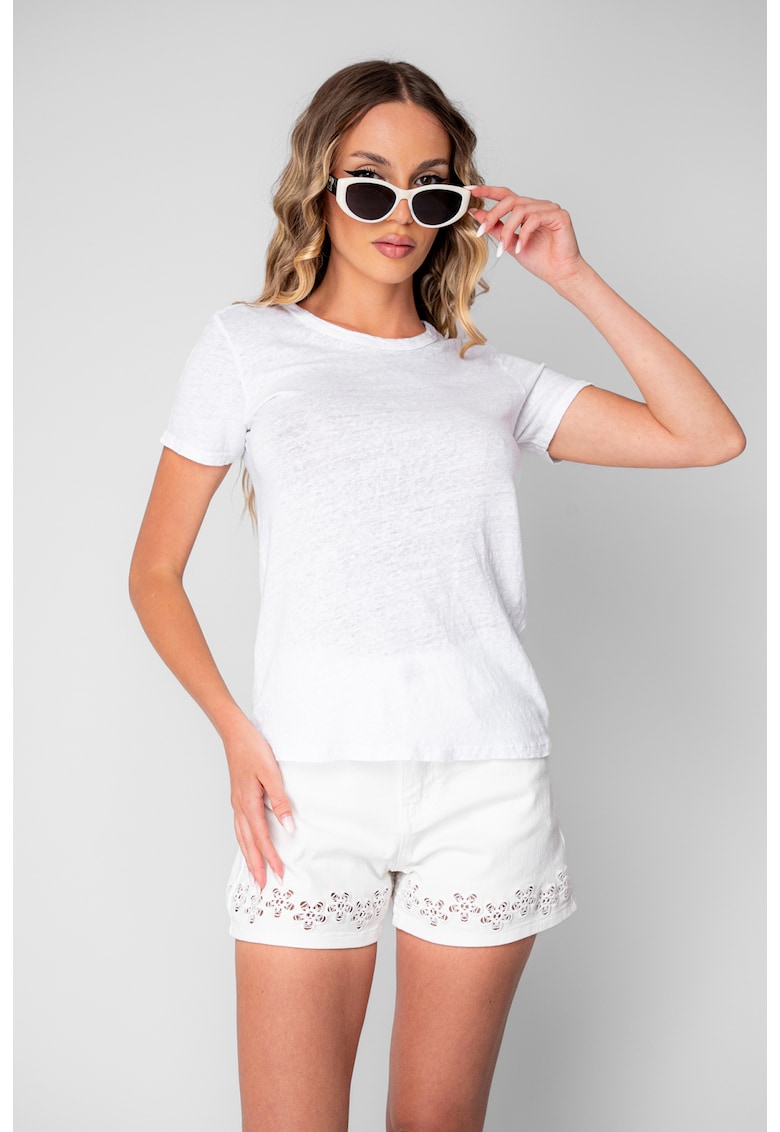 Tricou dama din 100% IN - White 20769 - Bej
