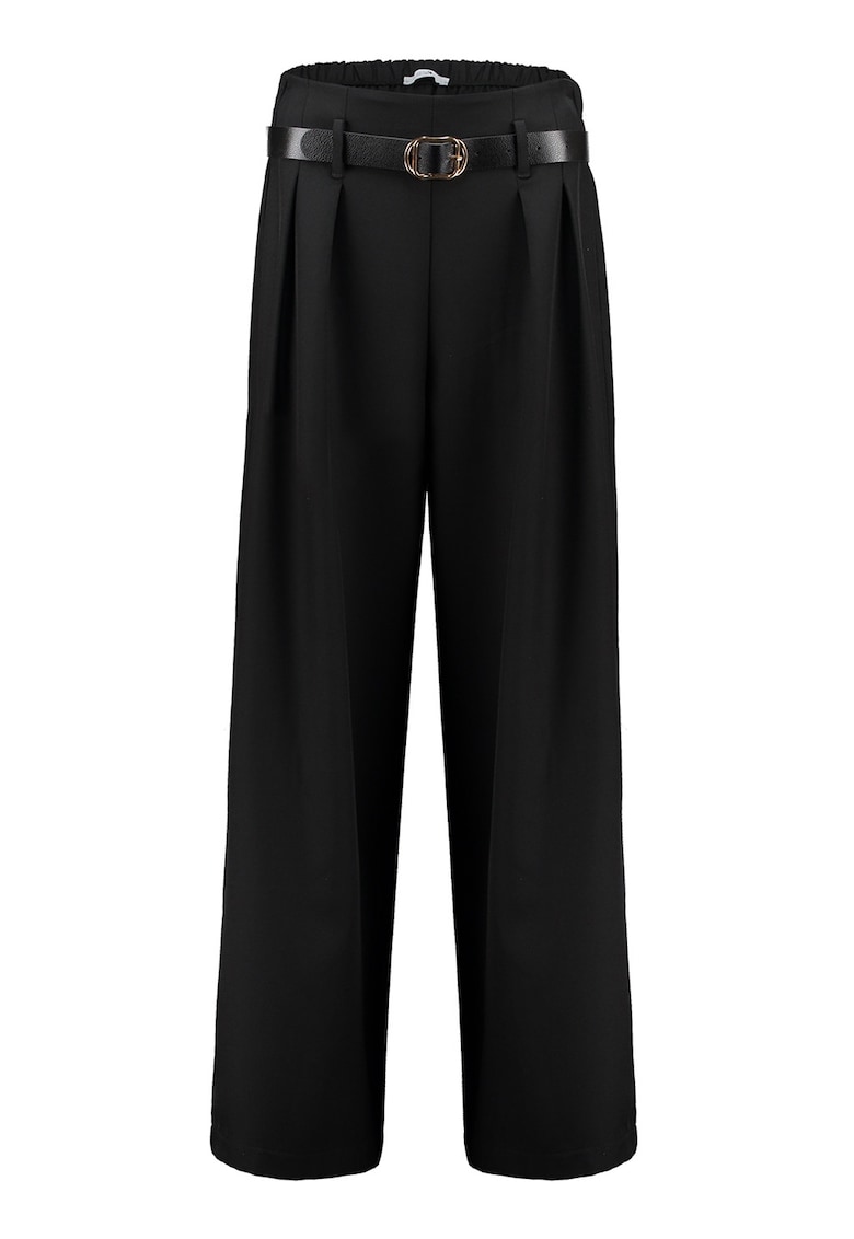 Pantaloni eleganti cu curea - Negru