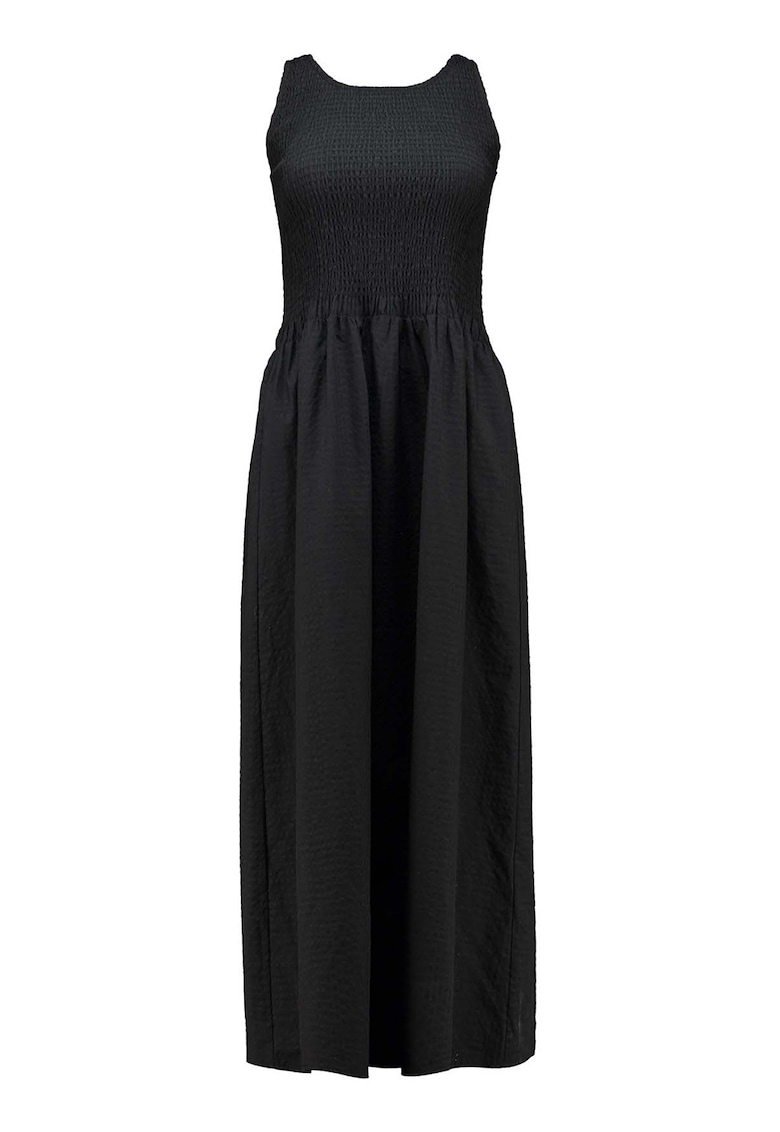 Rochie midi cu croiala evazata - Negru