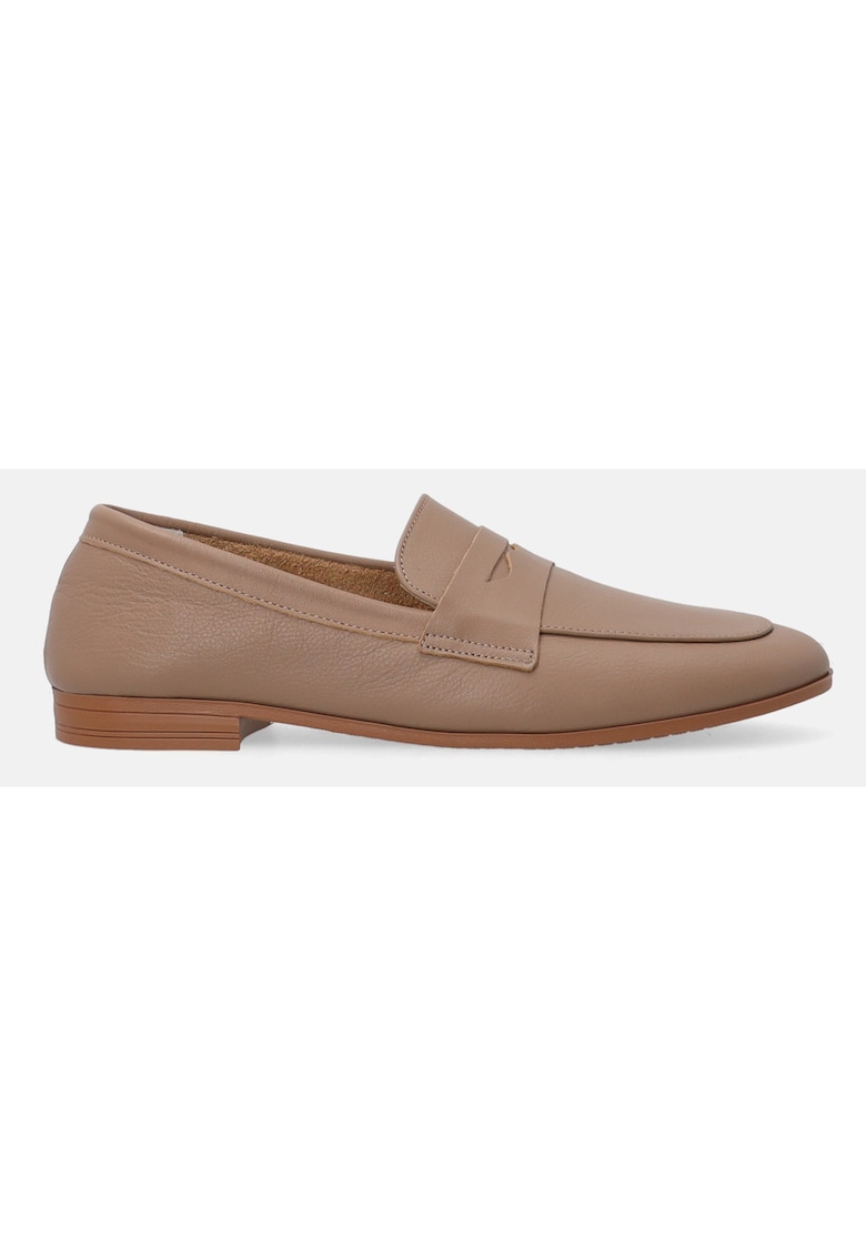 Pantofi loafer din piele neteda