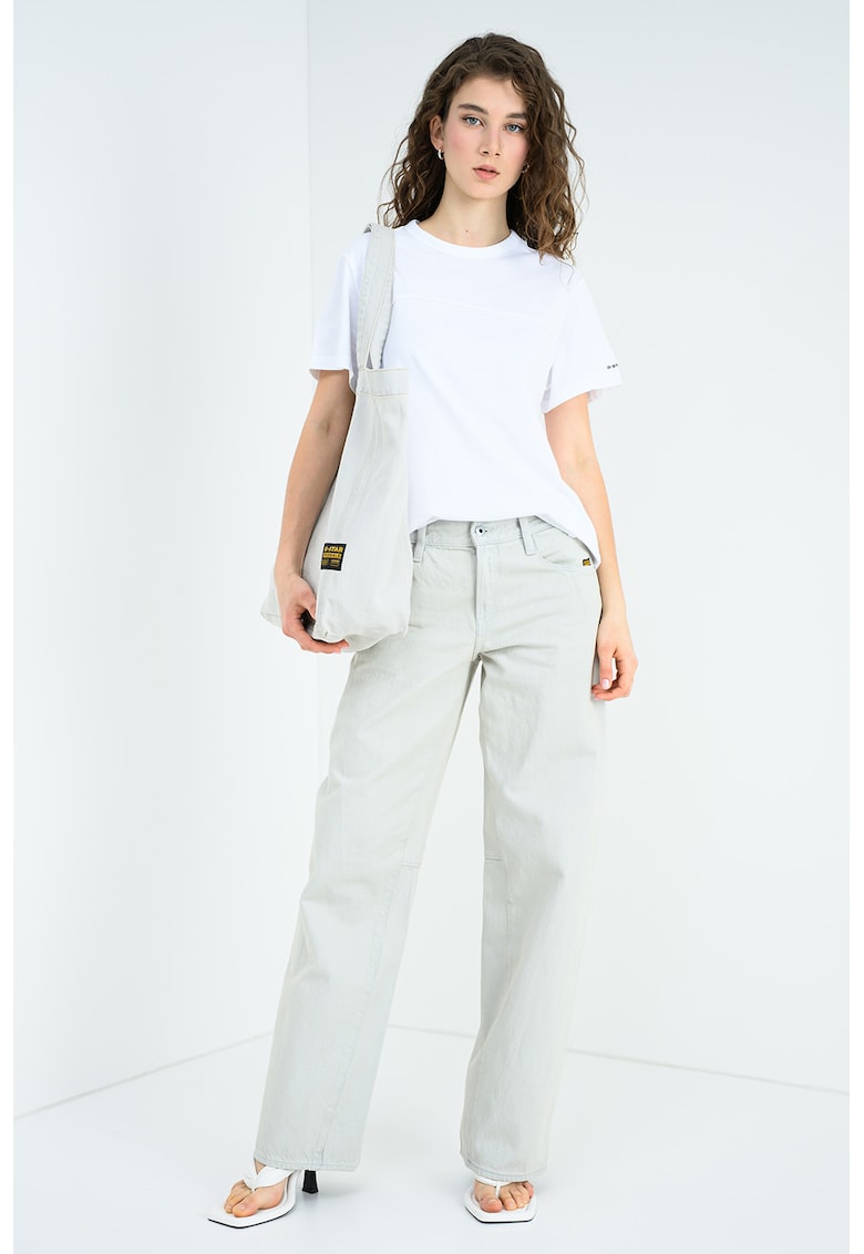 Tricou de bumbac organic - Alb optic