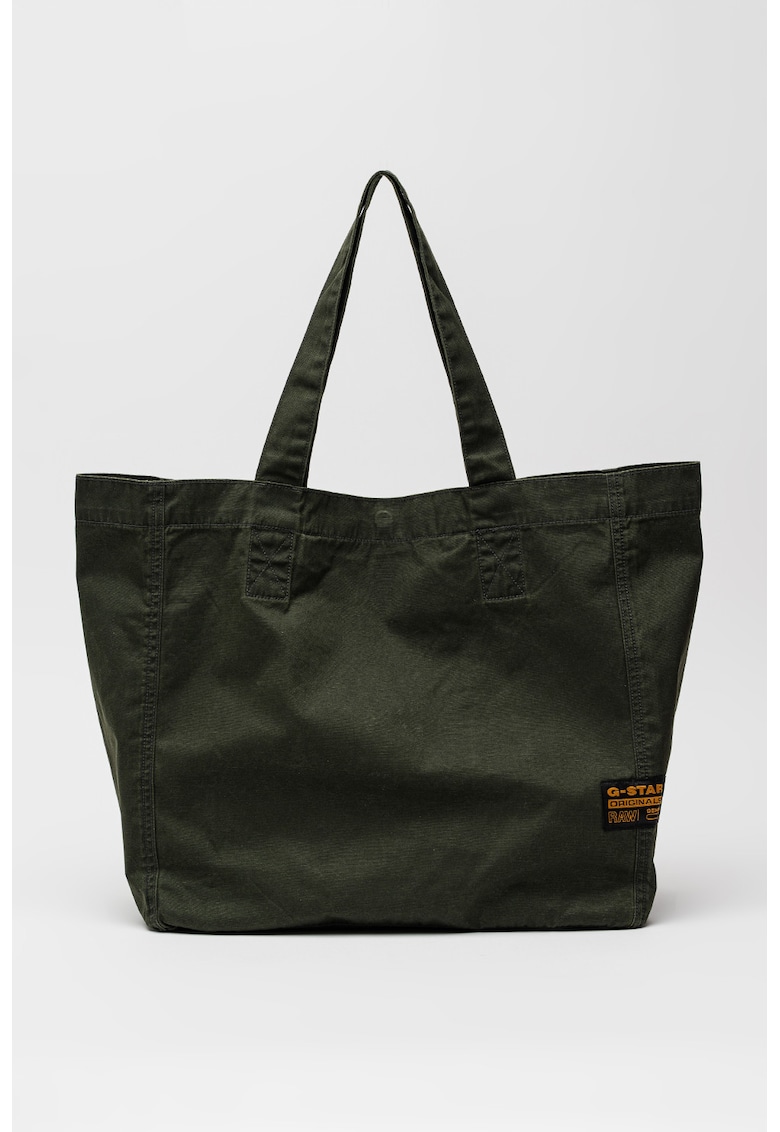 Geanta tote de bumbac - Verde padure
