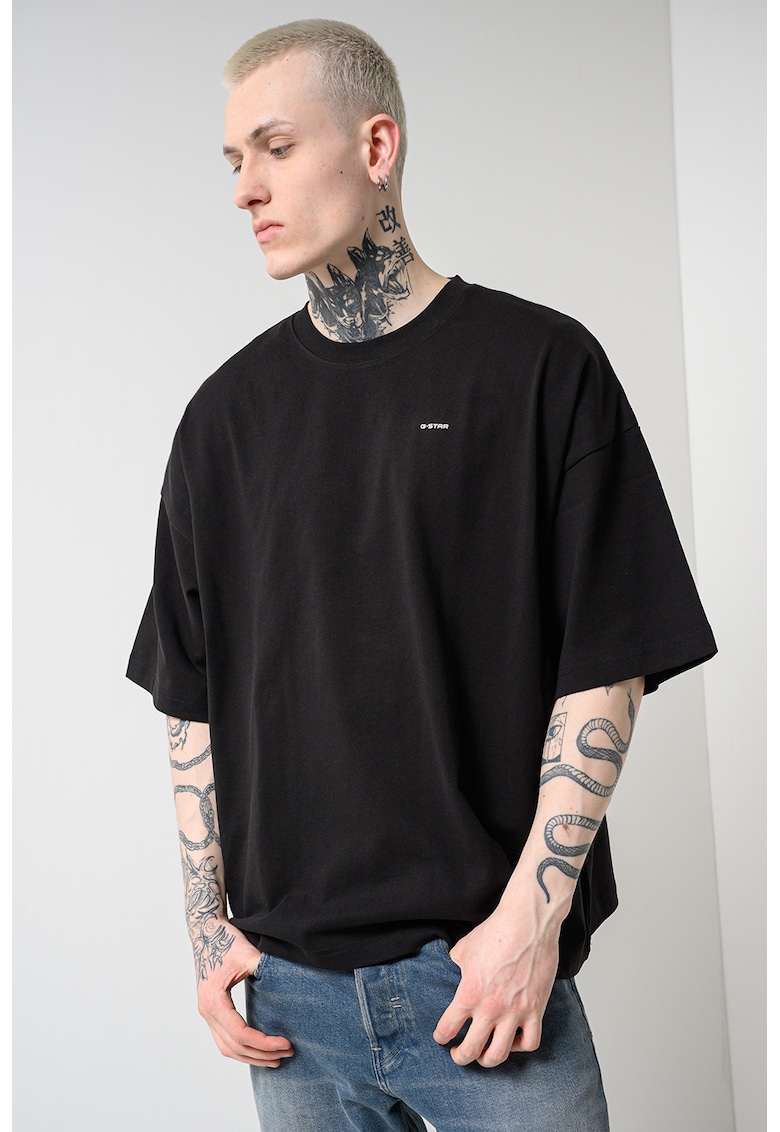 Tricou de bumbac organic Heavy - Negru