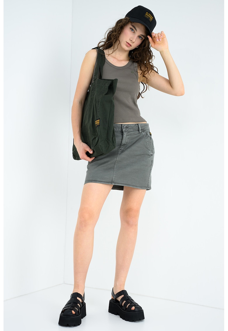 Tricou din amestec de bumbac organic - Verde feriga