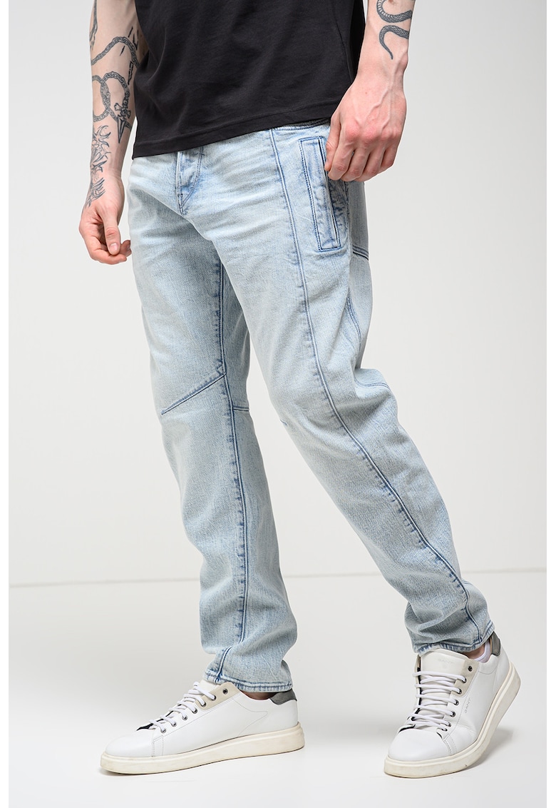 Blugi relaxed fit cu buzunare - Albastru deschis