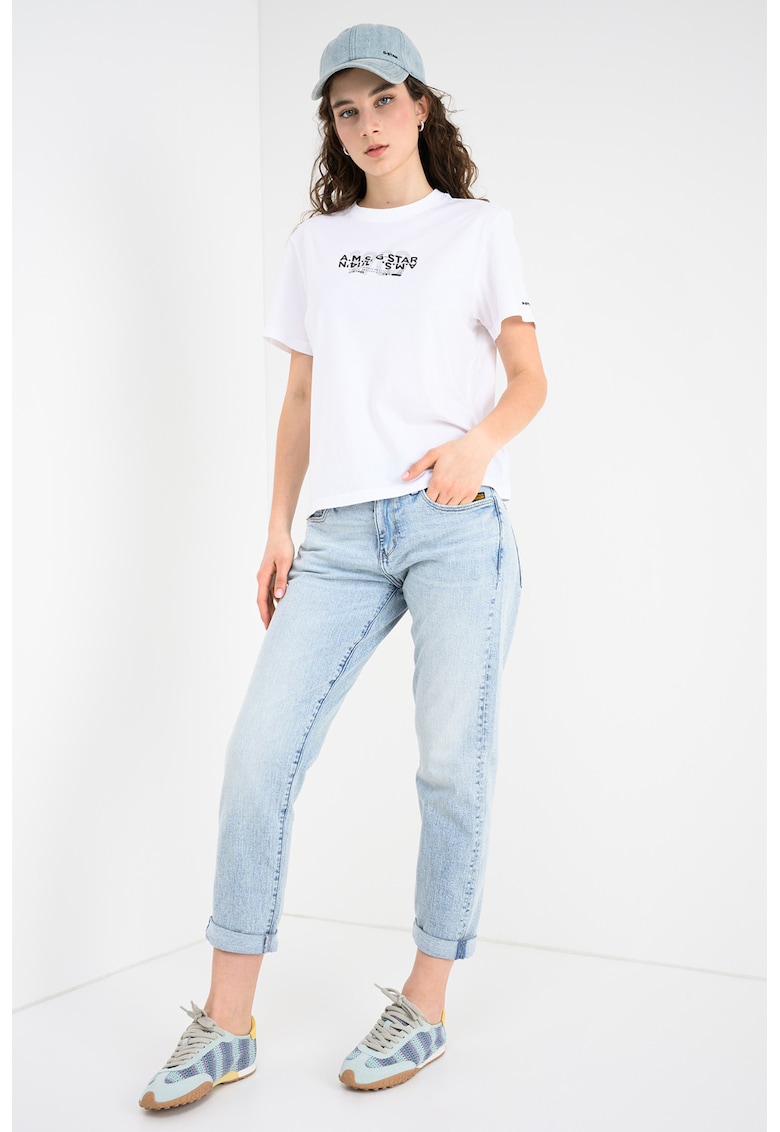 Blugi boyfriend cu talie joasa Kate - Albastru deschis