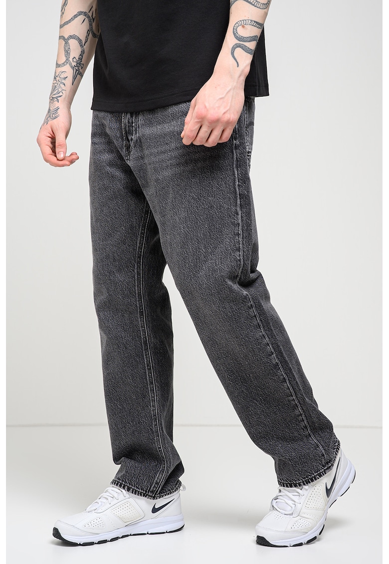 Blugi drepti - Gri inchis