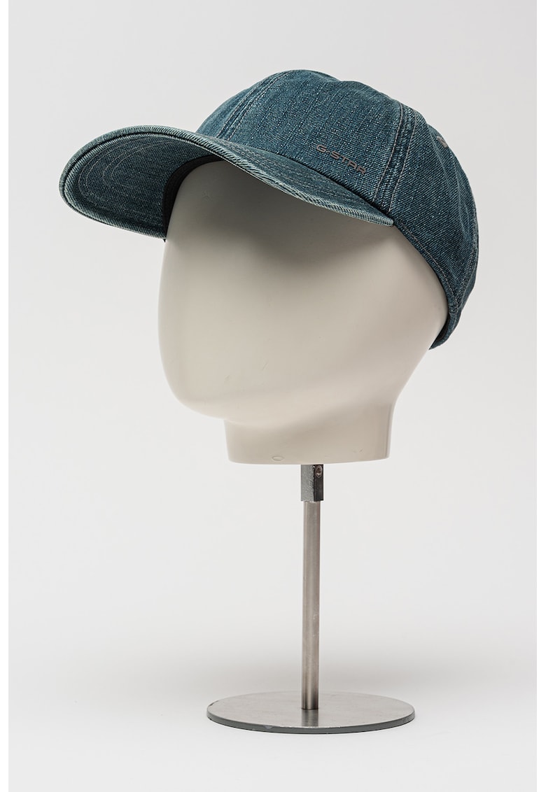 Sapca baseball din denim - Alb/Albastru inchis