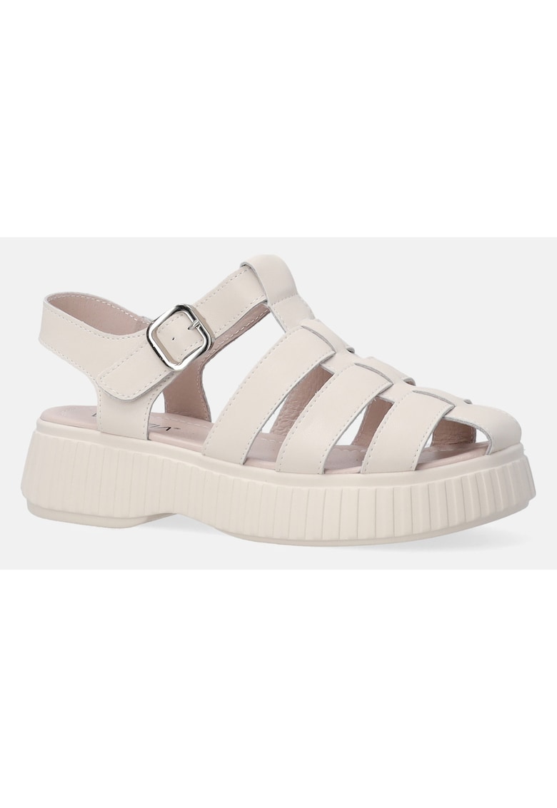 Sandale Fisherman din piele cu platforma