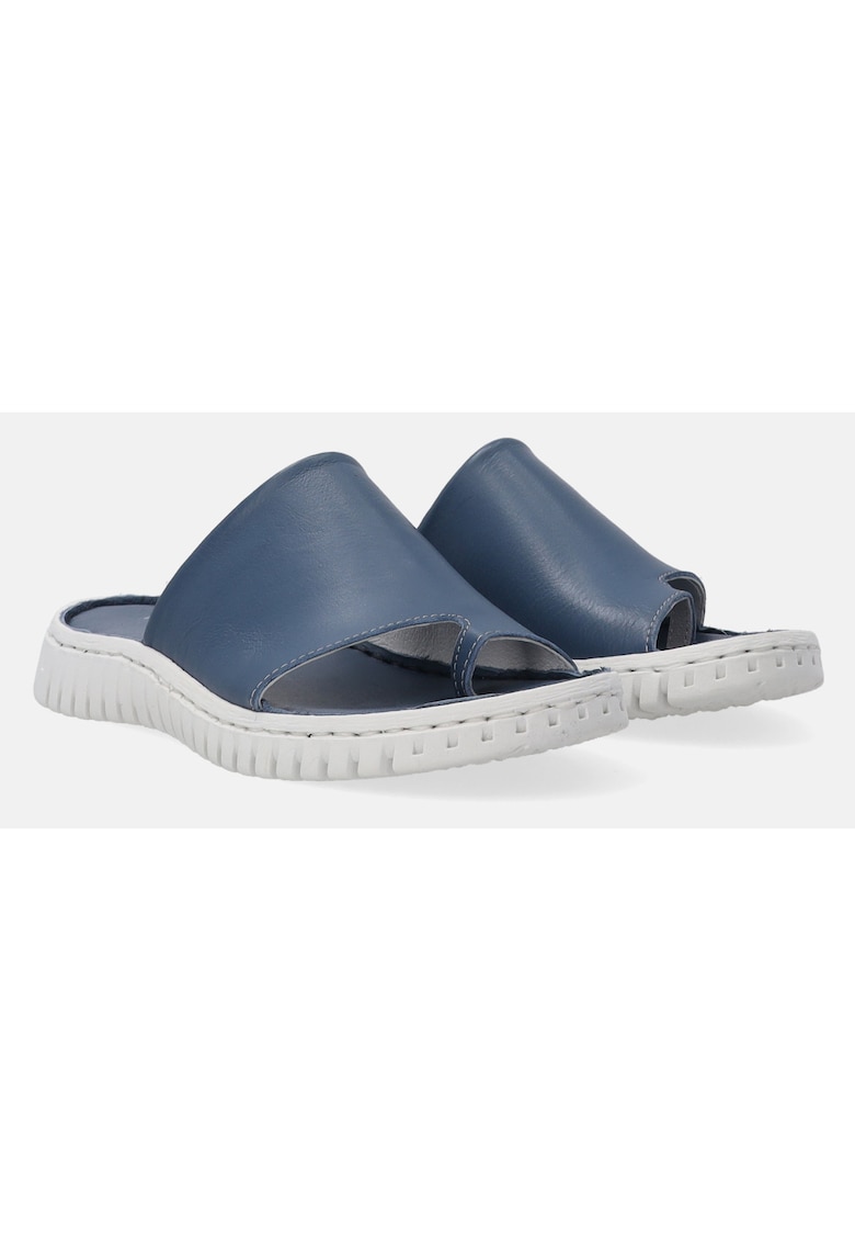 Papuci cu design cu deget din piele naturala -