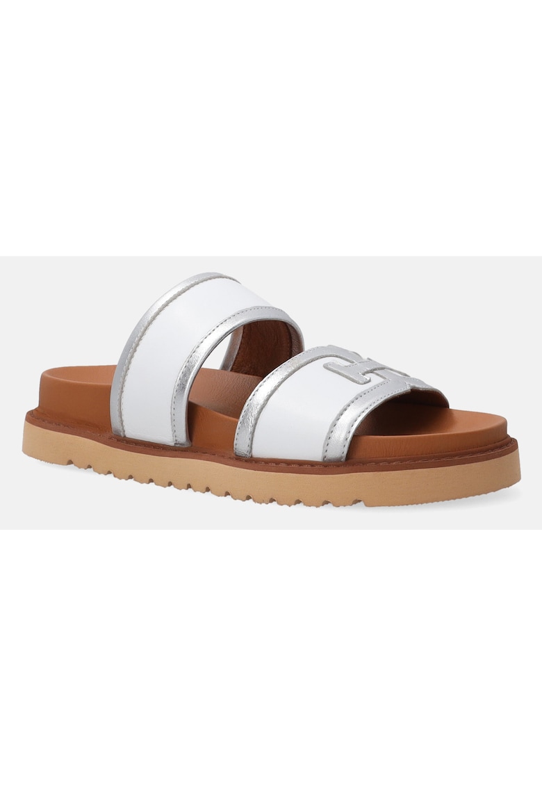 Papuci casual din piele naturala