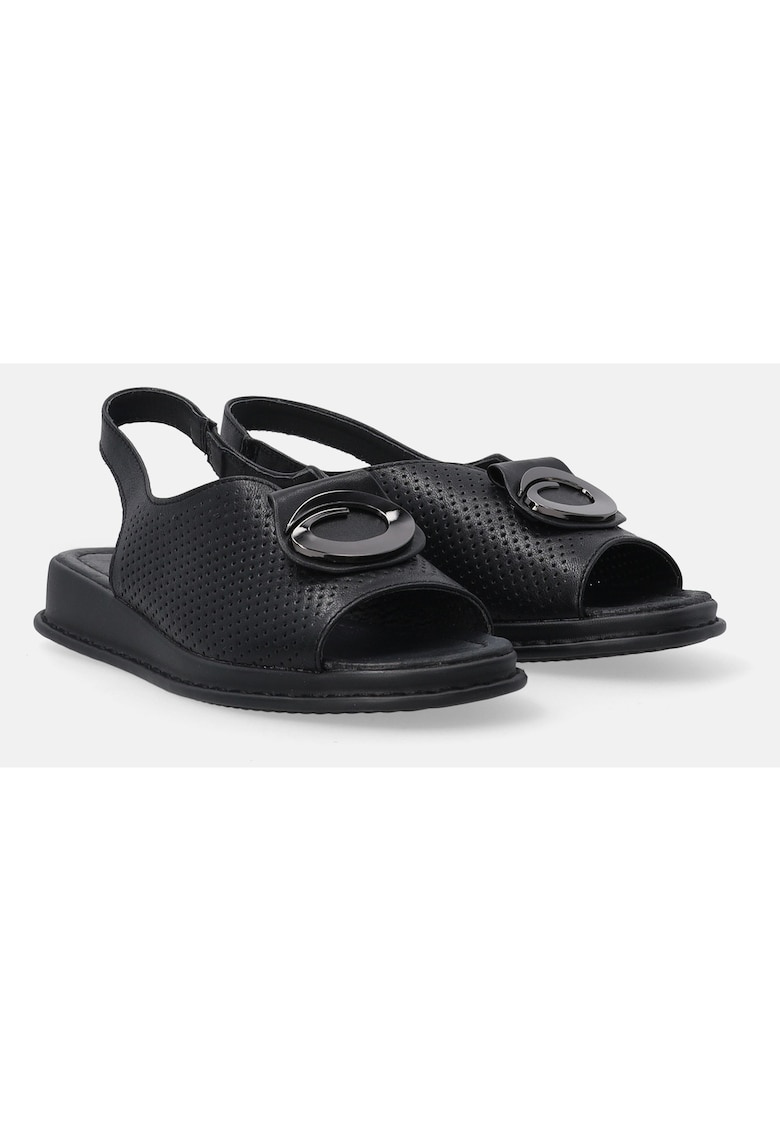 Sandale din piele cu talpla plata