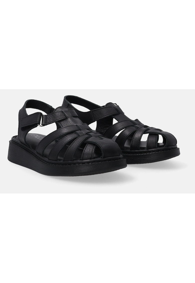 Sandale faltform din piele cu inchidere cu velcro