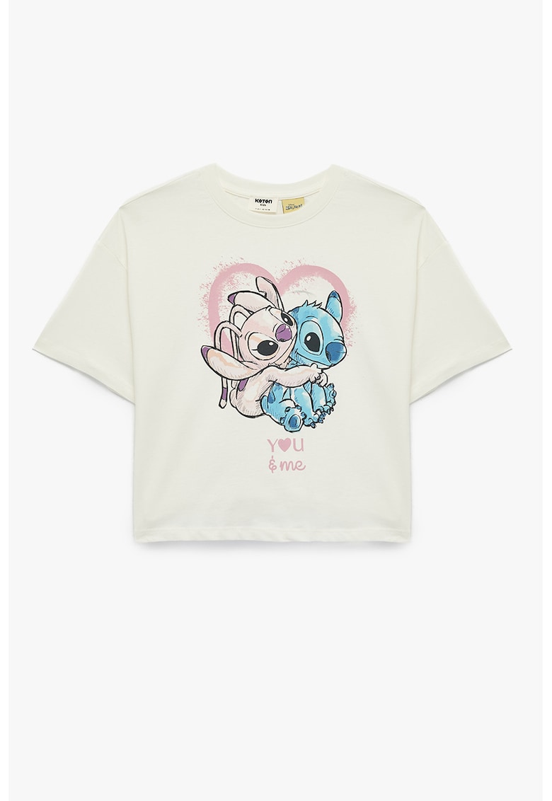 Tricou cu desene - Alb