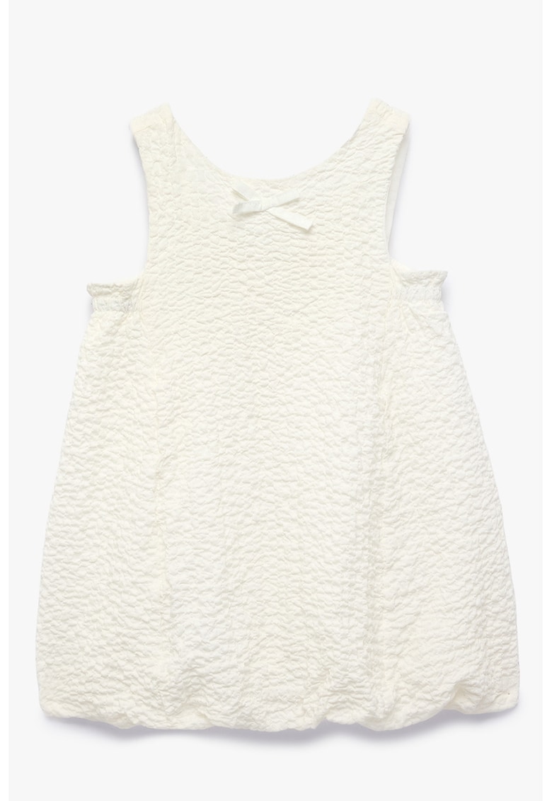 Rochie texturata - fara maneci - Alb