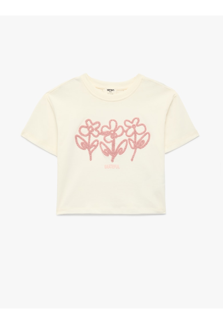 Tricou de bumbac - Roz deschis/Bej deschis