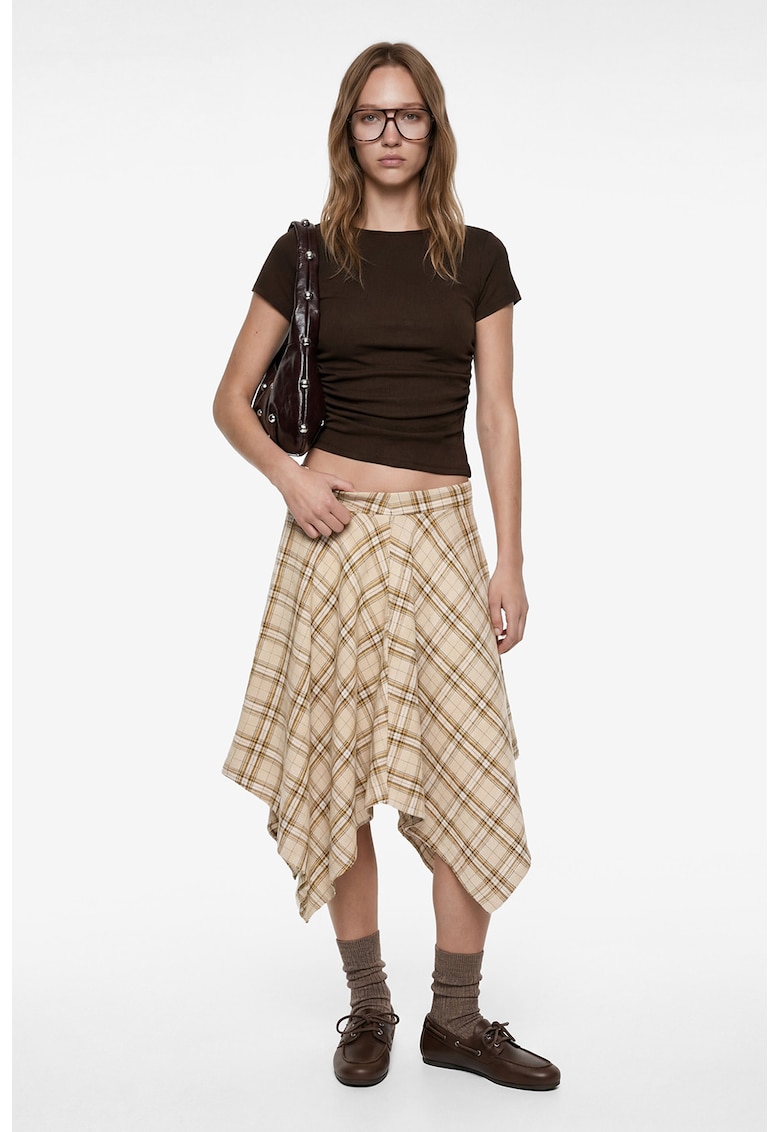 Tricou cu fronseu - Negru