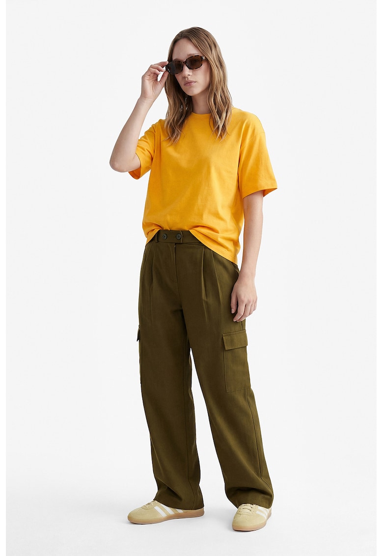 Pantaloni cargo relaxed fit - Maro pamantiu