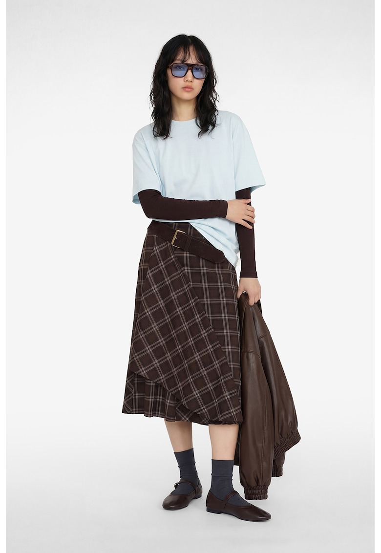 Tricou lejer de bumbac - Albastru prafuit