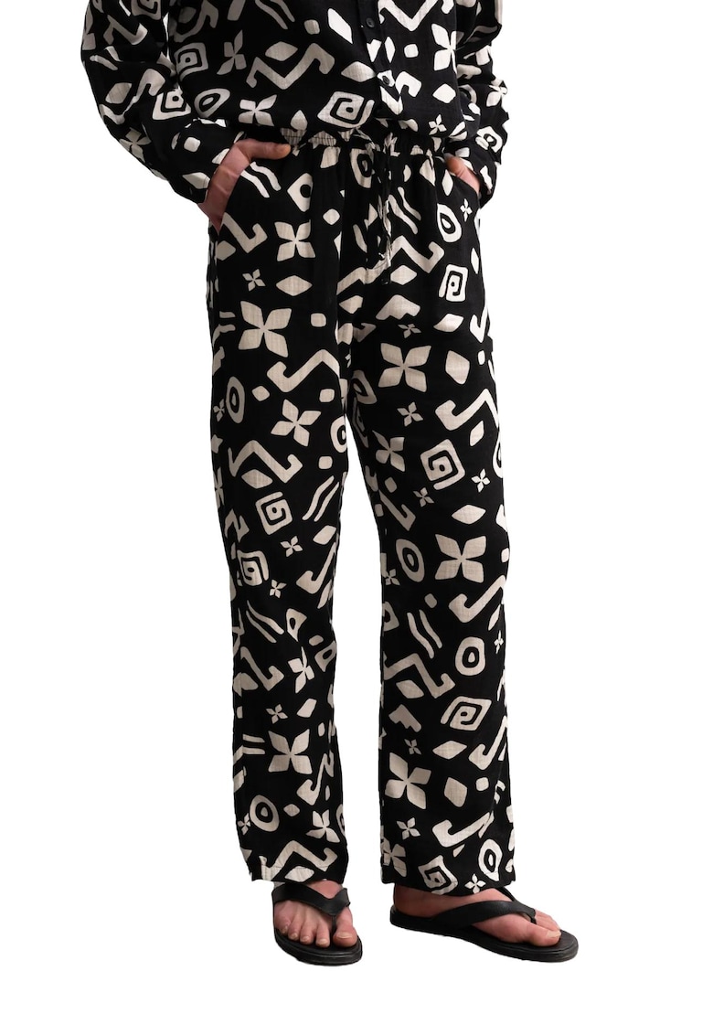 Pantaloni barbati - Bumbac - Negru