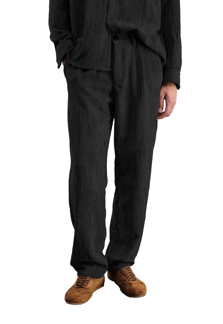 Pantaloni barbati - Poliester - Negru -